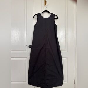 COS Maxi Sleeveless A Line Dress Charcoal/Deep Grey Colour 96% cotton